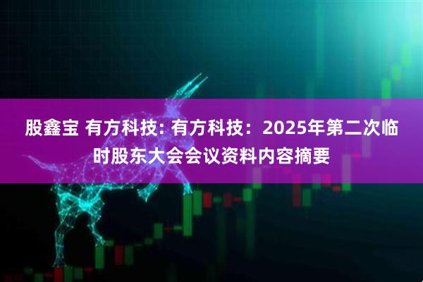 股鑫宝 有方科技: 有方科技：2025年第二次临时股东大会会议资料内容摘要