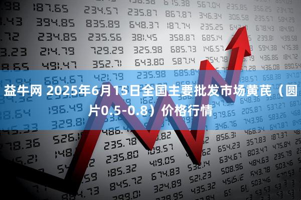 益牛网 2025年6月15日全国主要批发市场黄芪（圆片0.5-0.8）价格行情