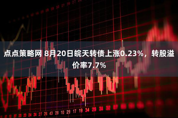 点点策略网 8月20日皖天转债上涨0.23%，转股溢价率7.7%