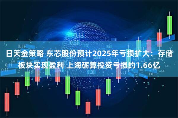 日天金策略 东芯股份预计2025年亏损扩大：存储板块实现盈利 上海砺算投资亏损约1.66亿